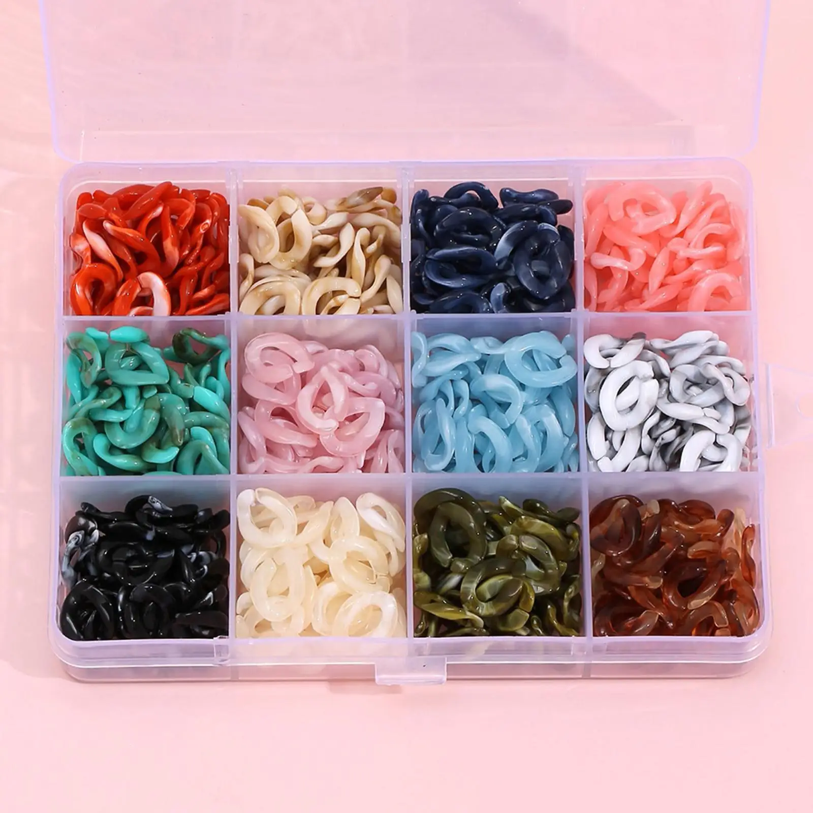 480pcs Acrylic ing Rings, Quick  Connectors for Earring Necklace Jewelry  Making, Necklace Bracelet Chain Holder Crafting  Ring