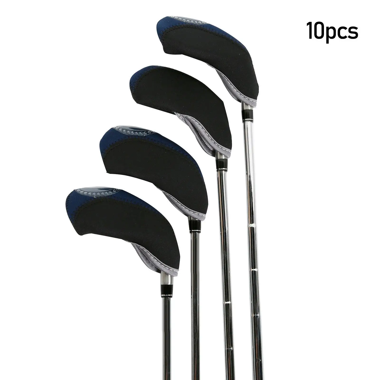 10x Waterproof Golf Iron Headcovers Golf Club Head Cover Fits All Brands Golfer Gift Protector Viewable Window Guard