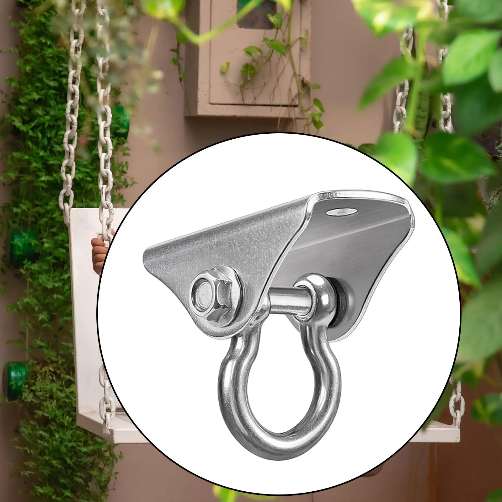 High Strength Swing Ceiling Base Buckle Stainless Steel Hammock Yoga Hanging Hook Bracket Playground Gym Sandbag Part