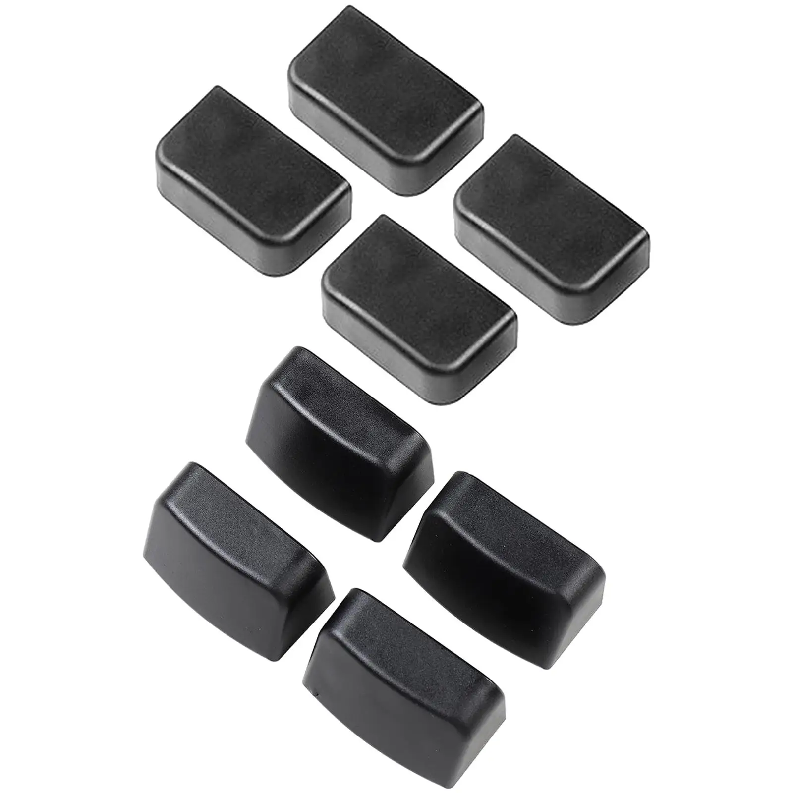4x Slide Rail Plugs Auto Functional Accs ABS Car Interior Rear Seat Soft Rubber Plugs Protection Fits for Tesla Model 3 Model Y