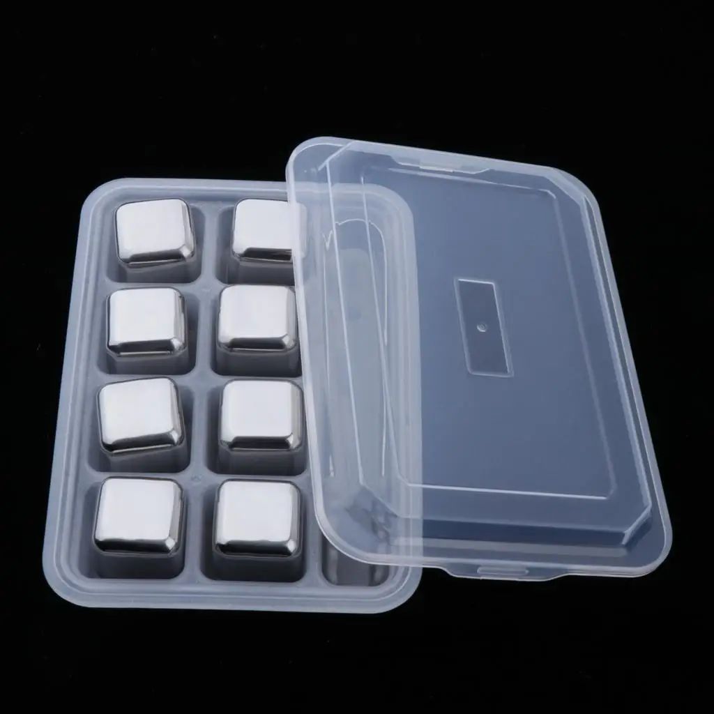 Stainless Steel Whisky Chilling Reusable Ice Cubes With