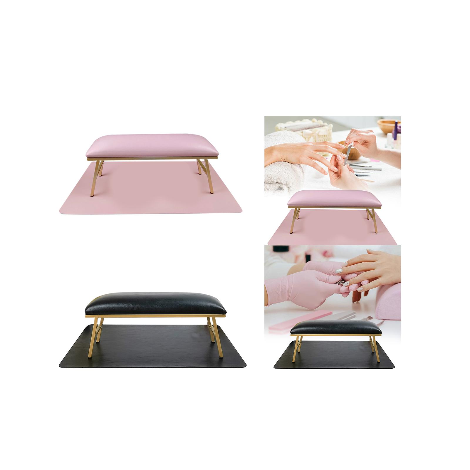 Nail Pillow and Mat Manicure Tool PU Leather Table Comfortable Nail Table Mat Nail Hand Rest Cushion for Manicurist Hand Nail