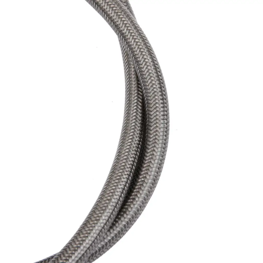 90cm Universal Motorcycle Motorbike ATV Braided Brake Oil Hose Line Gray