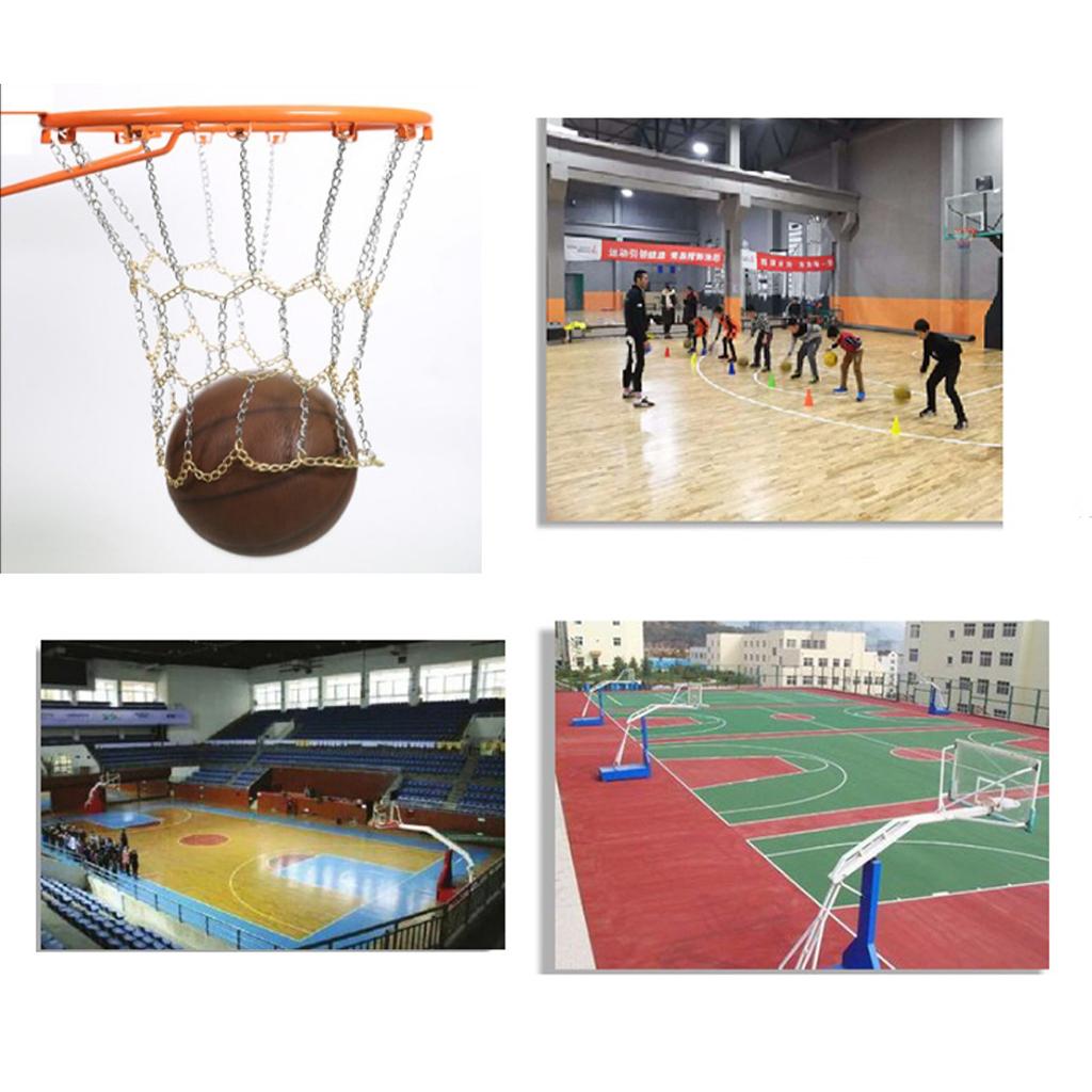 Basketball Metal Chain Net Sports Rims 12 Loop RUSTPROOF STANDARD Basketball Backboard Rim HOOPS Targets