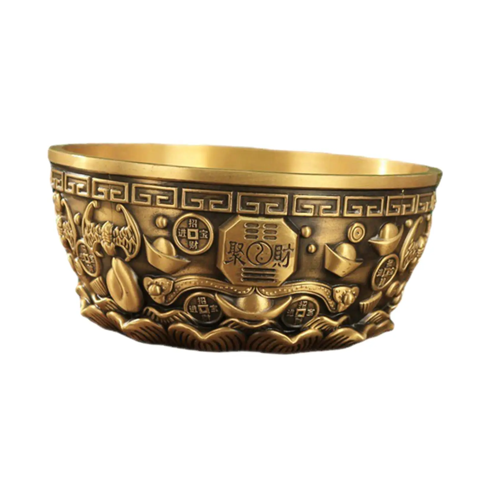 Feng Shui Treasure Basin Craft Collectible for Office Success Decorations