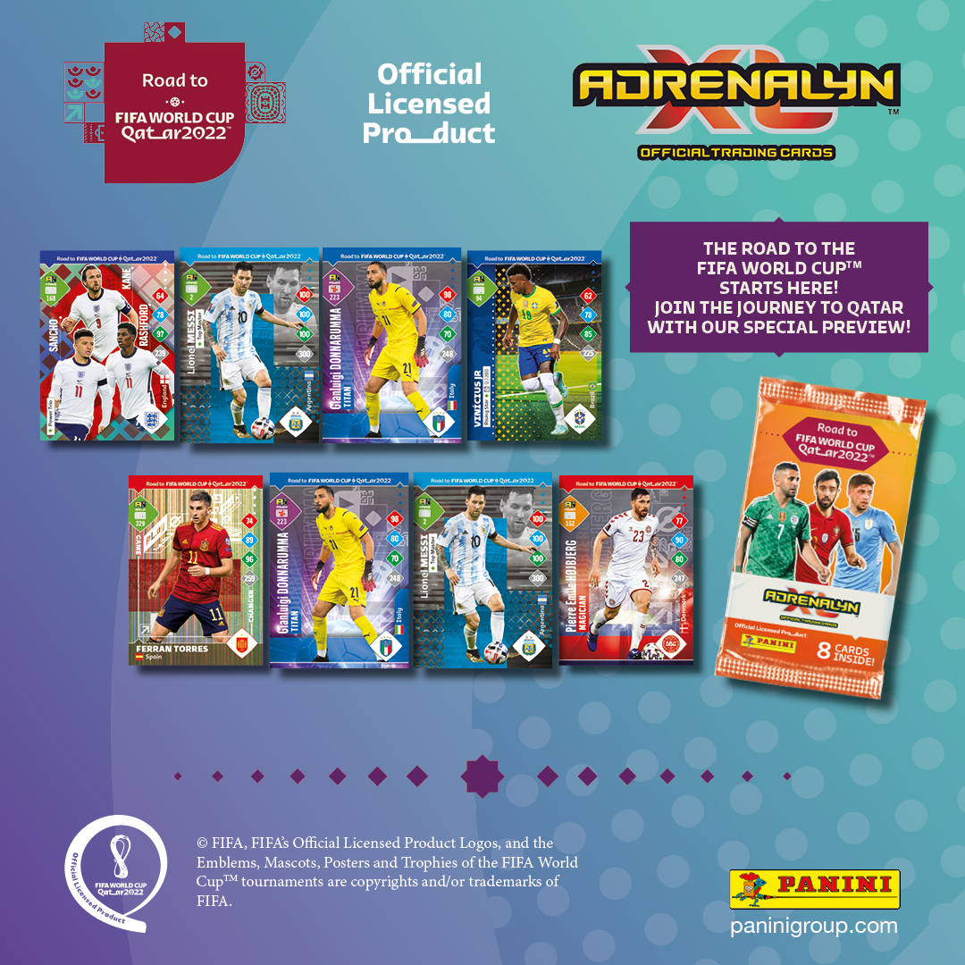 Новая футбольная звезда Panini, 2022, коллекция, карты, торговые карты,  дорога к Кубку мира, фанаты, карты, детские игрушки (Американская версия) |  AliExpress