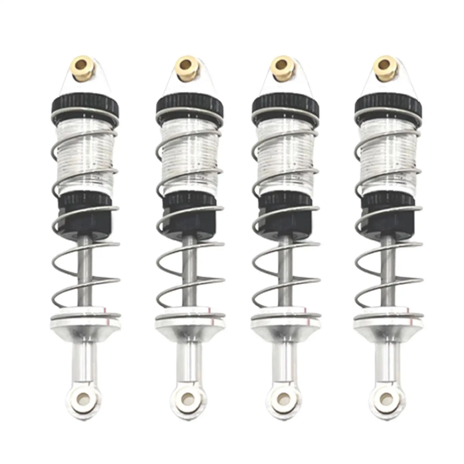4 Pieces 1:16 Scale Metal RC Car Shock Absorber for 16207 16210 H6 16209