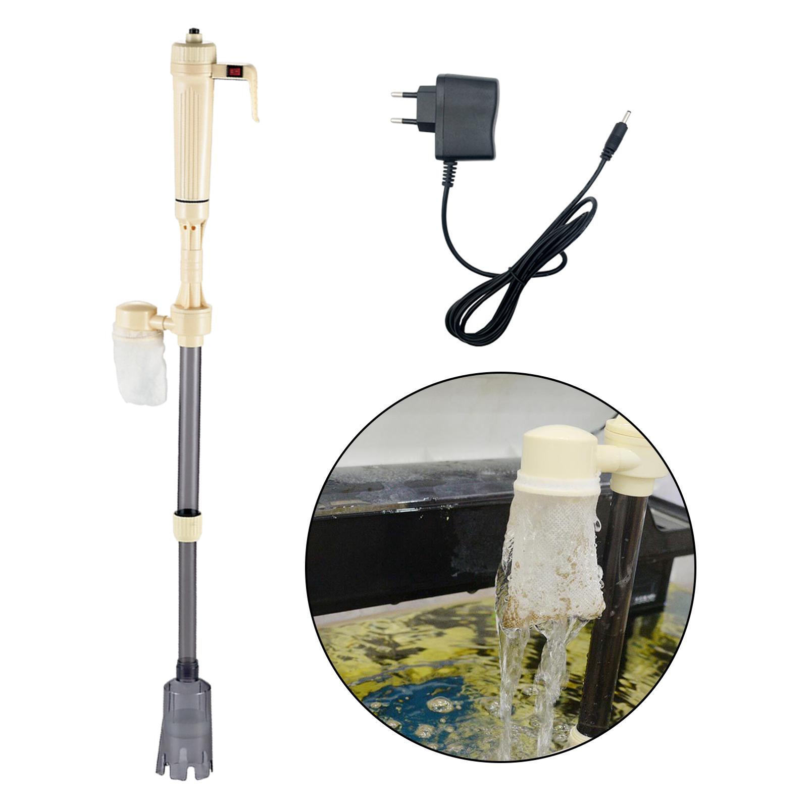 Electric Aquarium Siphon Vacuum Cleaner Machine Fish Tank Water Change Water Filter Pump Sand Washer Cleaning Tool