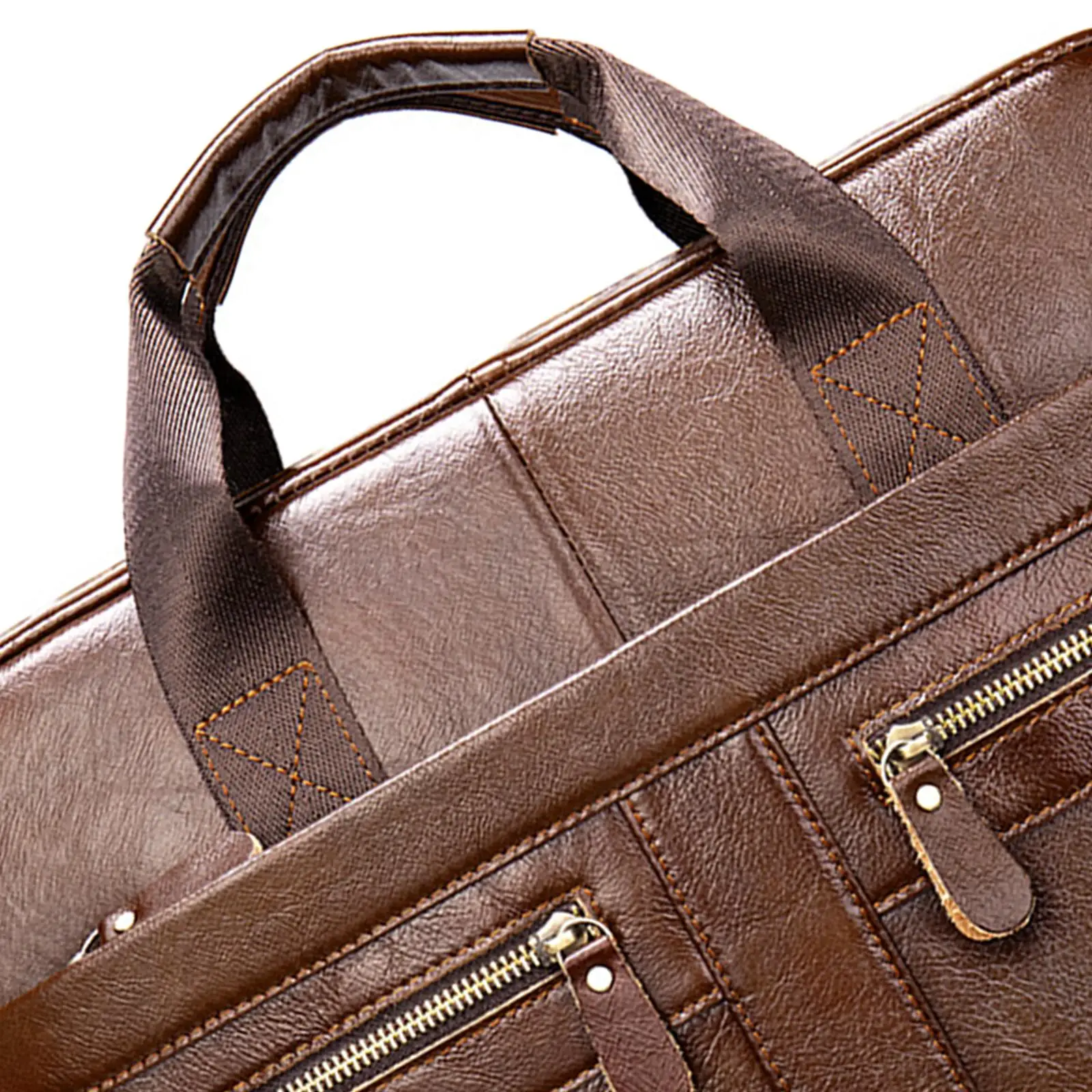 Men Leather Business Briefcase Bag Handbag Laptop Shoulder Bag Travel Office