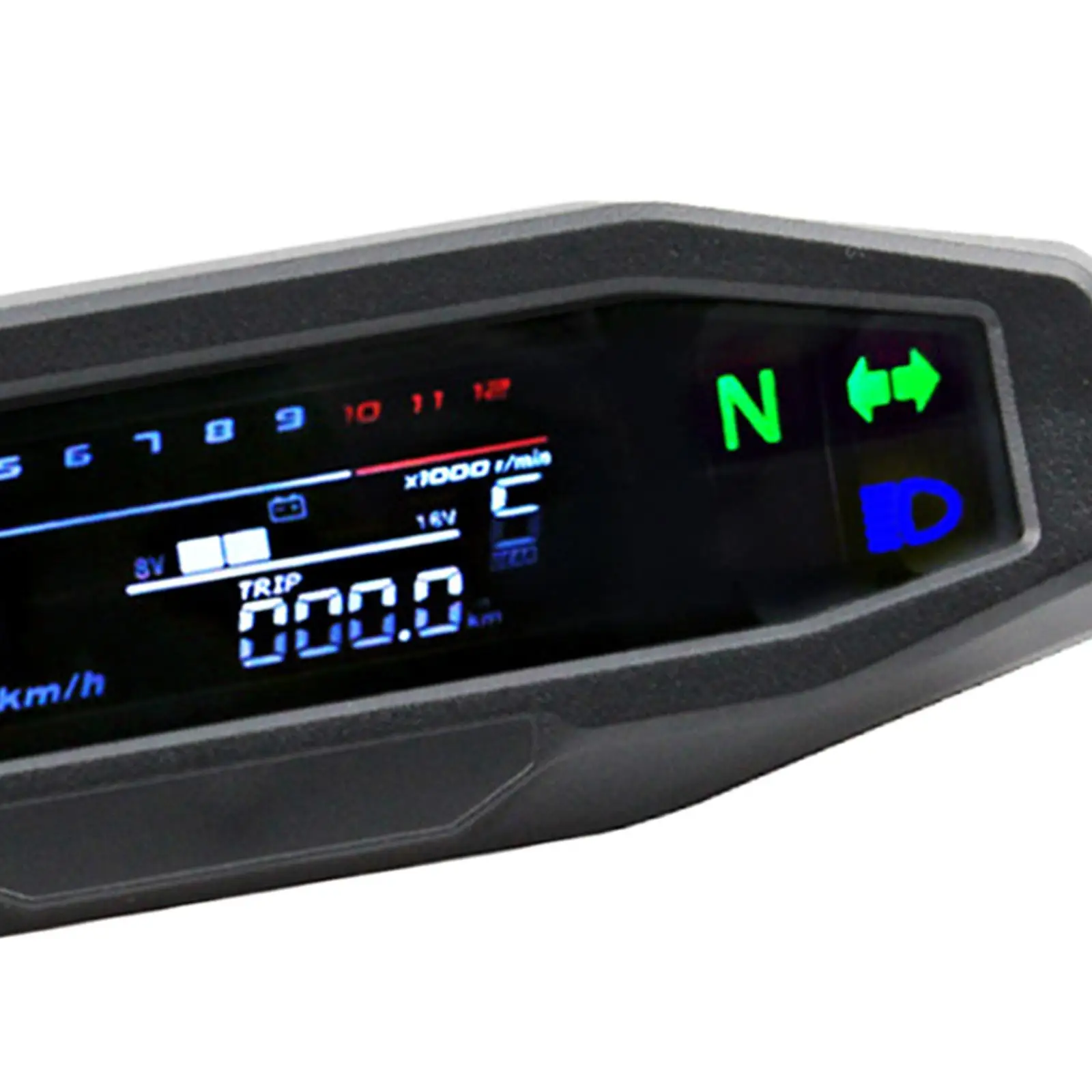 12000RMP Universal LCD Digital ometer  Gear Indicator, Motorbike   Sensor for Motorcycle