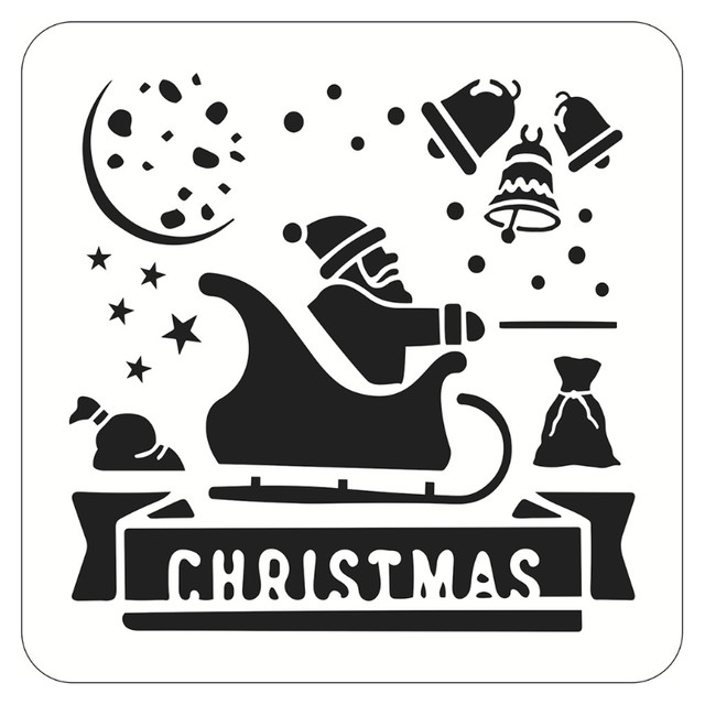 16PCS Reusable Christmas Style Drawing Stencil Set for Christmas Party  Decors Y98A - AliExpress