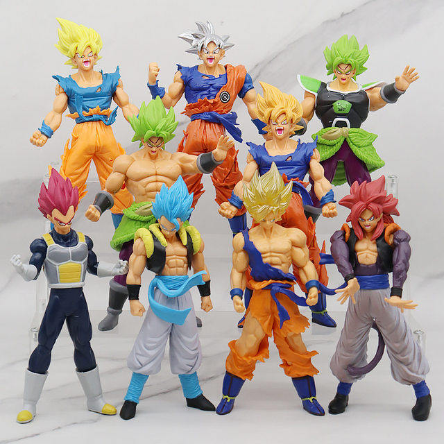 18-22cm Anime Dragon Ball Z Figura Filho Goku Vegeta Kakarotto Super Saiyan  Figuras De Ação Em PVC Modelo Coleção Bonecas Brinquedos Infantis Presentes