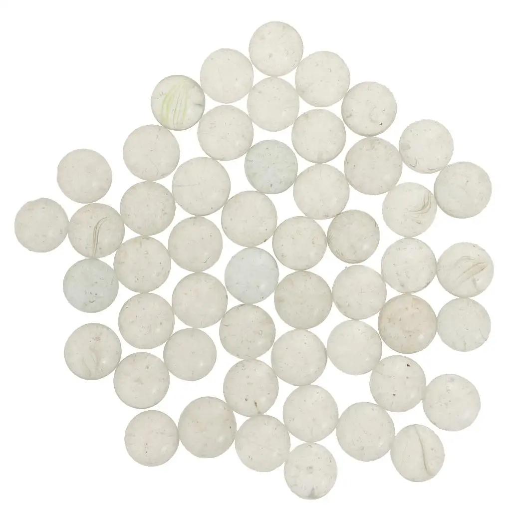 50x Small 22mm Transparent Glass Marbles Bulk for Marble Games 