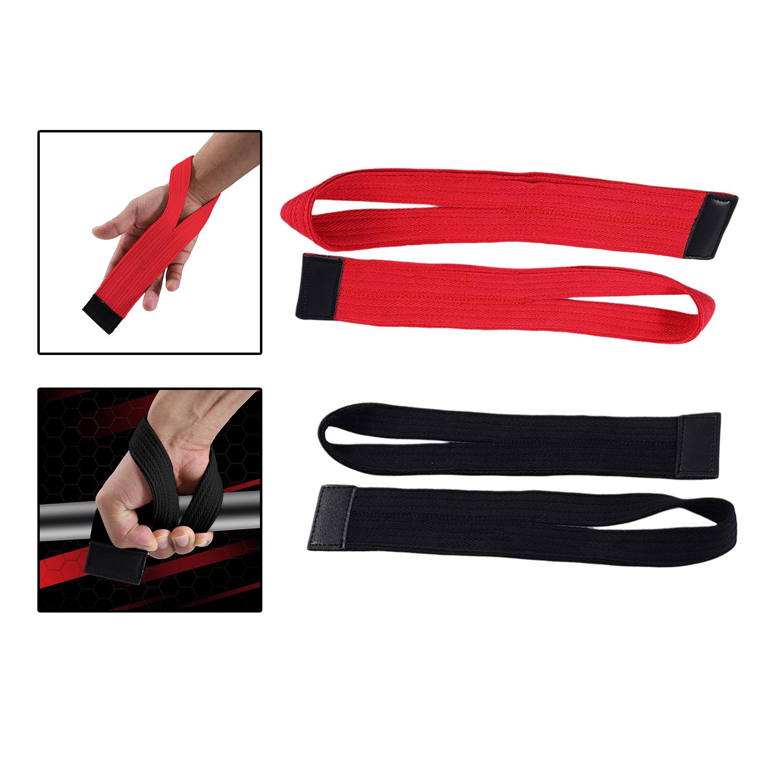 4Pcs Lifting Wrist Straps Barbells Power Protector for Powerlifting Strength Training Unisex