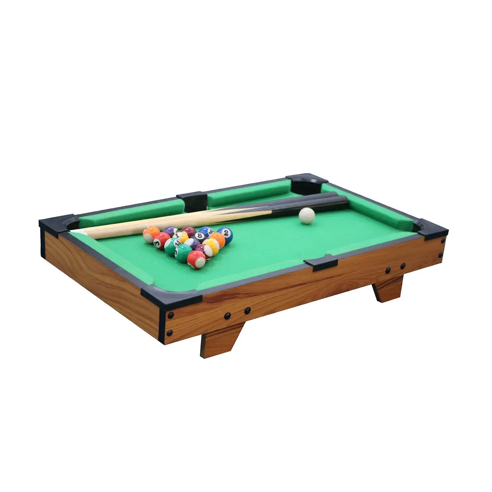 Portable Mini Table pool, Colorful with 2 Sticks Miniature Game Set Snooker for Entertainment Dorm Desk Kids Office
