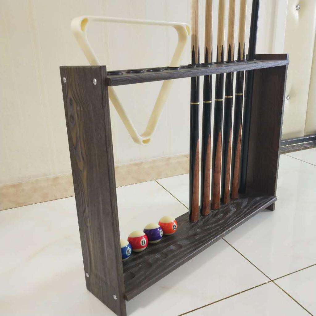 Pool Rack Holder Pool Table Floor Stand Billiards Snooker Rod Rack Holds 12 Pool