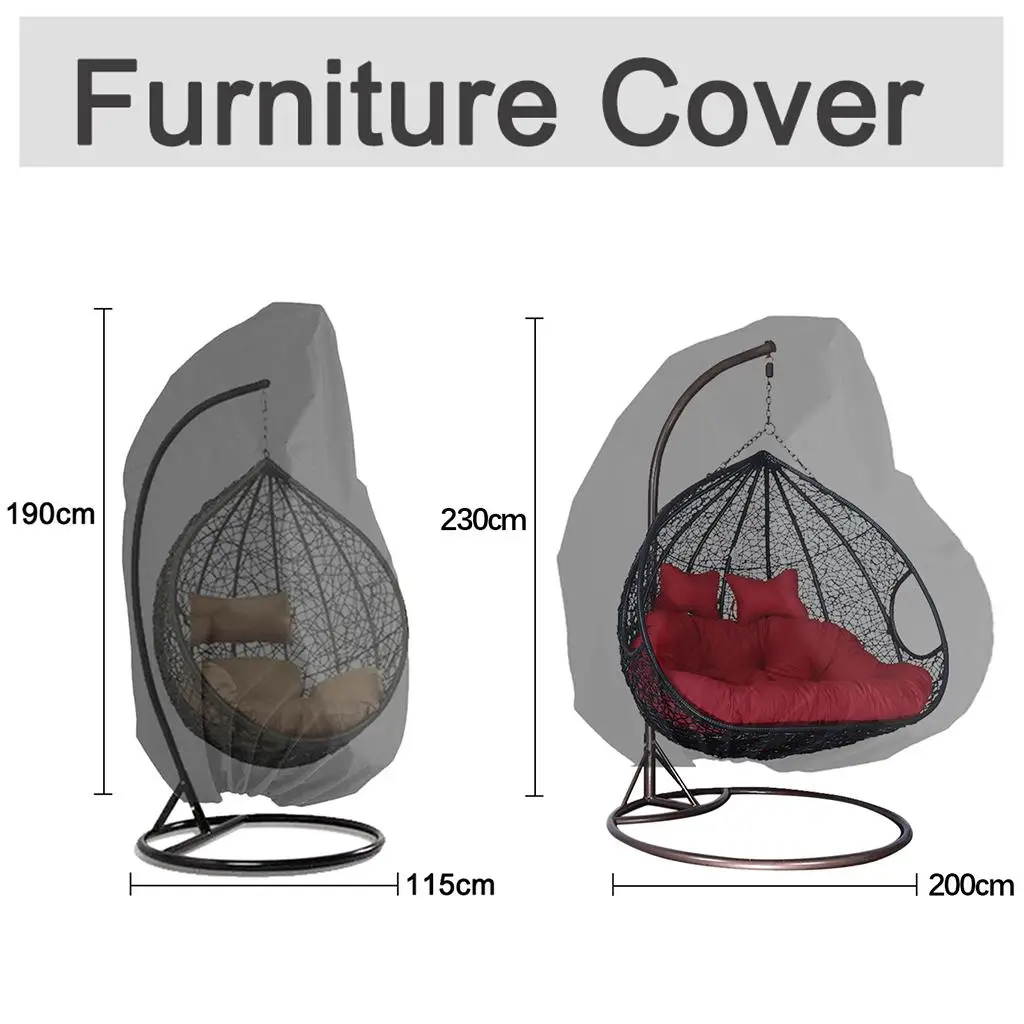 Egg Chair Cover Against Rust Silver Coating with Storage Bag for Friends