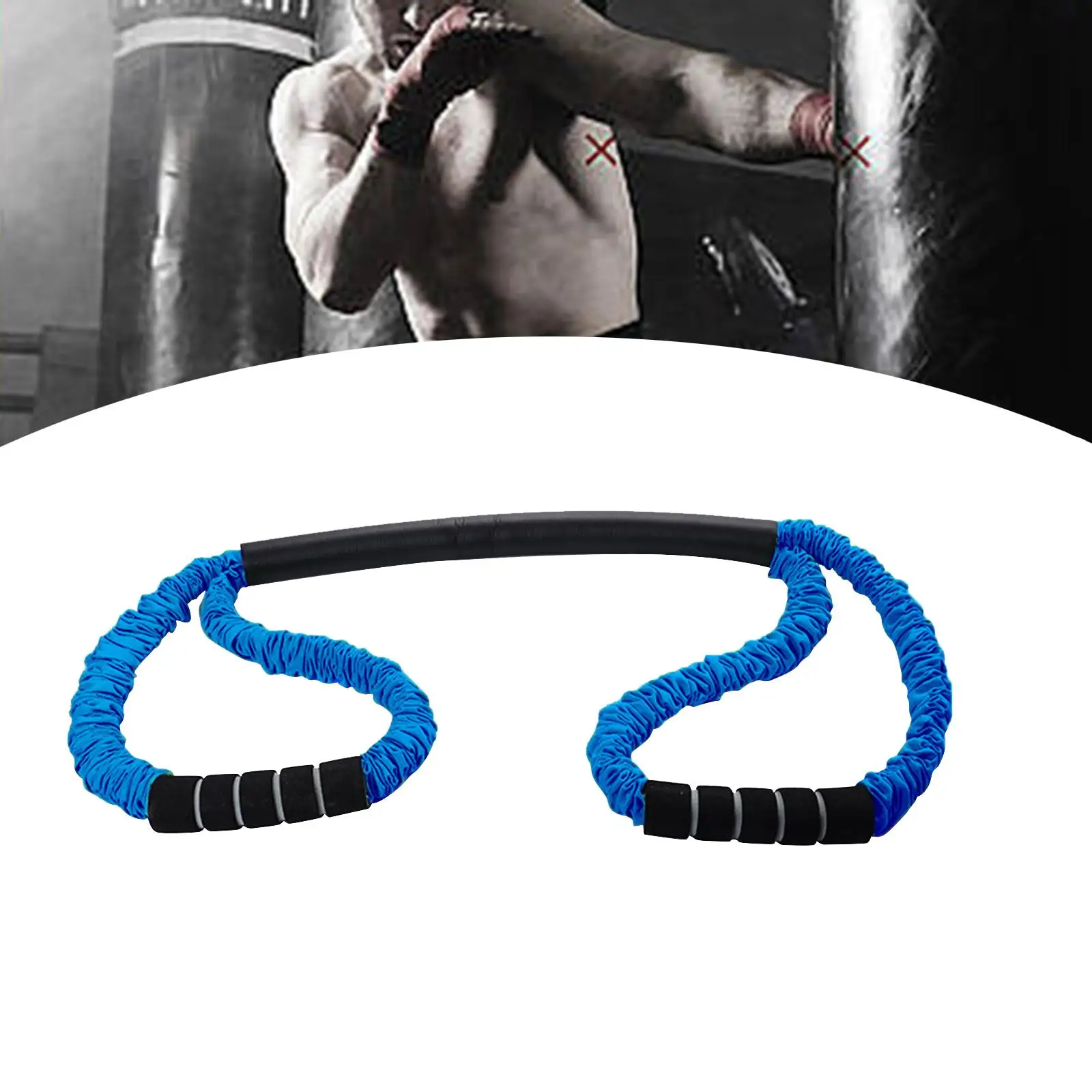 Boxing Resistance Band Agility Training Fitness Chest Expander for Shadow Boxing Taekwondo Pilates Football Muscle Building