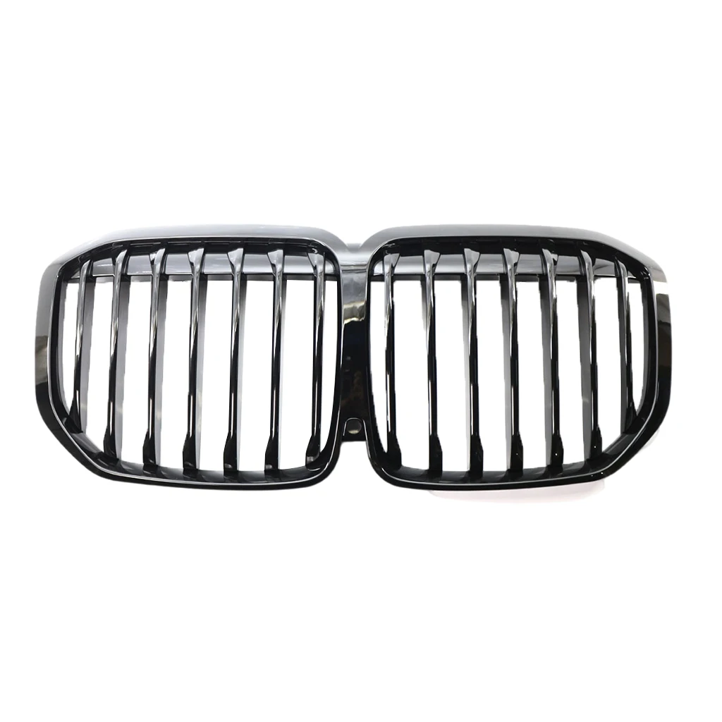 Front Grilles Carbon Frame Bright Black Sport Grill Body Trim Front Kidney Bumper Grille Fits for BMW x7 G07