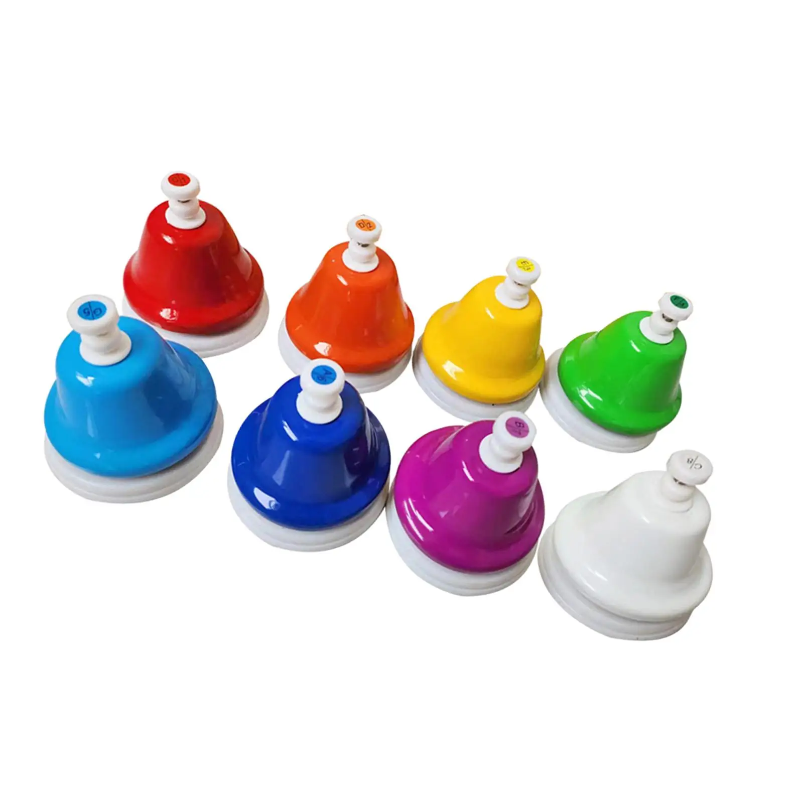 Desk Bells for Kids Colorful Hand Bells Set Handheld Percussion Bells