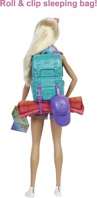 Originale Barbie Camping Dolls Backpacker sacco a pelo escursionismo  accessori per animali domestici vestito ragazze giocattoli per la famiglia  Outdoor House Playset - AliExpress