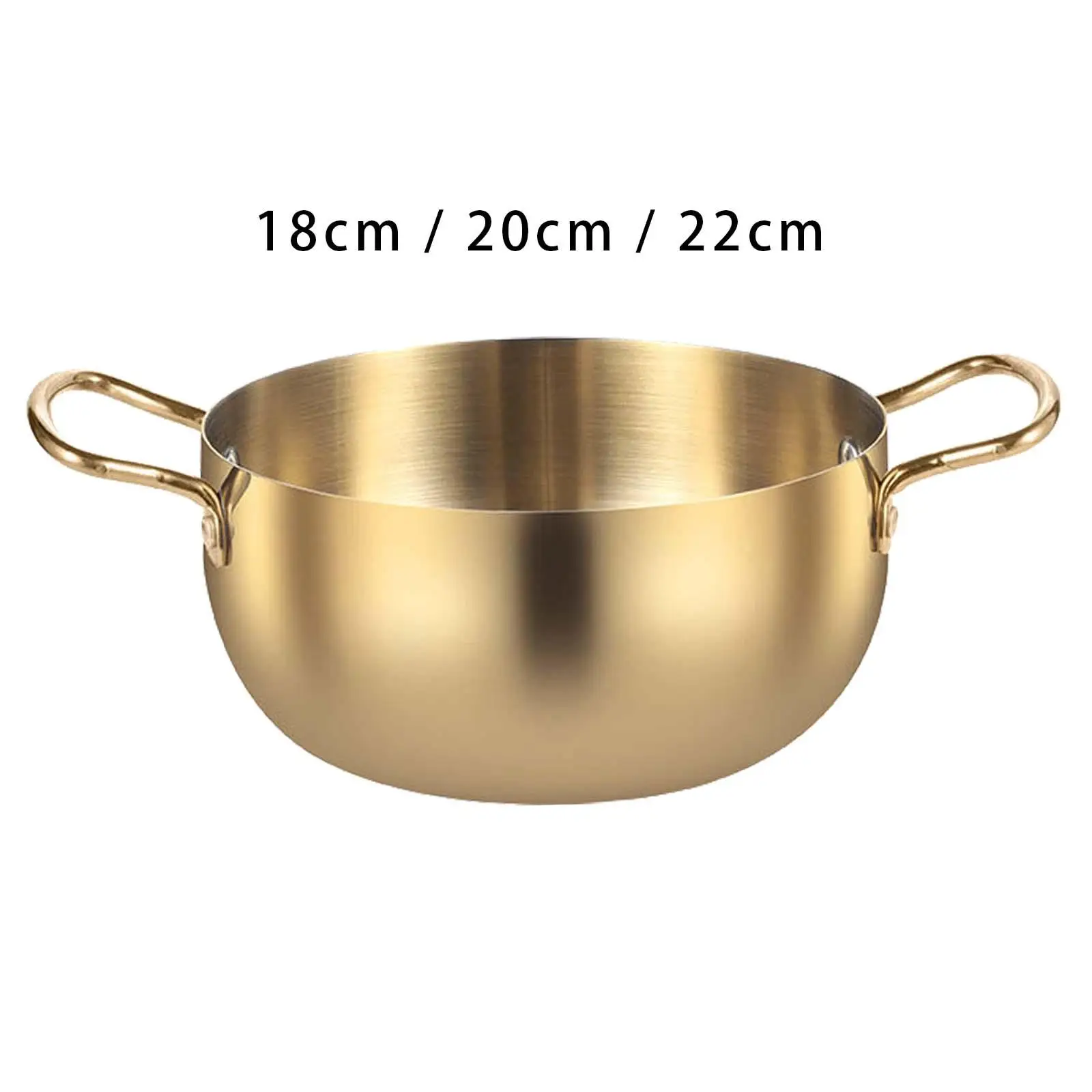 Korea Ramen Pot Korean Noodle Pot with Handle, Kitchen Cookware, Ramyun Cooker Ramen Cooking Pot for Stew Stew Curry Soup