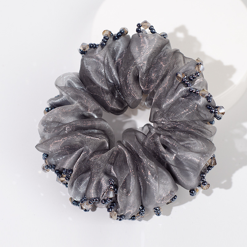 . Elegantes Blumen haars eil Kristall Pferdes chwanz Gummiband · Haarring Mode Frau Haarschmuck резинки для волос детям – Detail 9