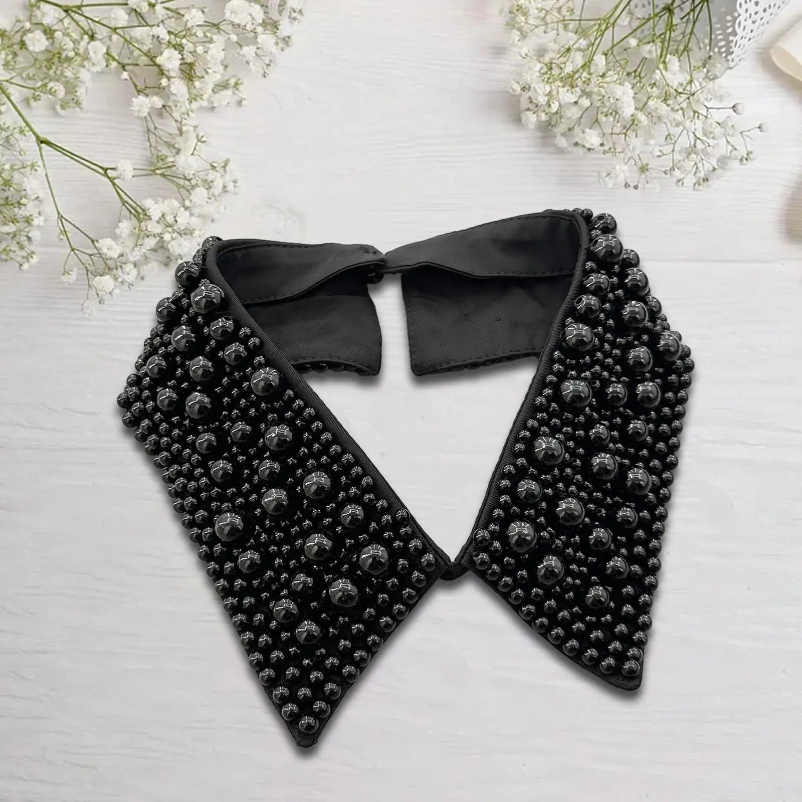 False Collar Casual Necklace Collar Women Costume Accessory Halloween Shawl Lapel for Blouse Apparel Sweaters Clothing Dress