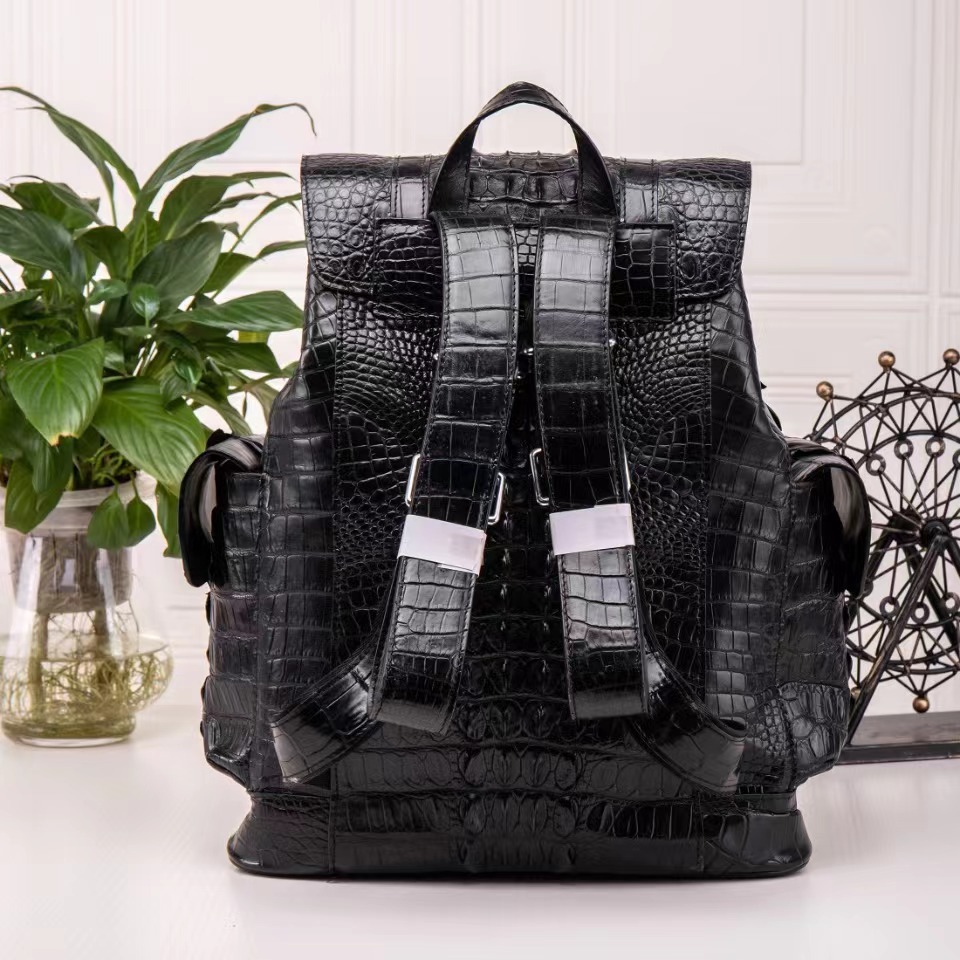 Vexaro crocodile backpack hardware detail