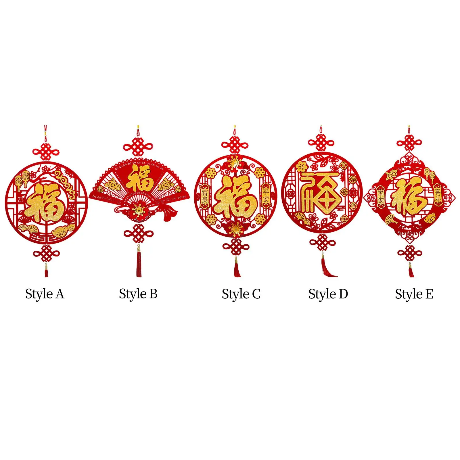 Fu Word Pendant Chinese New Year Celebration Decoration Crafts for Birthday