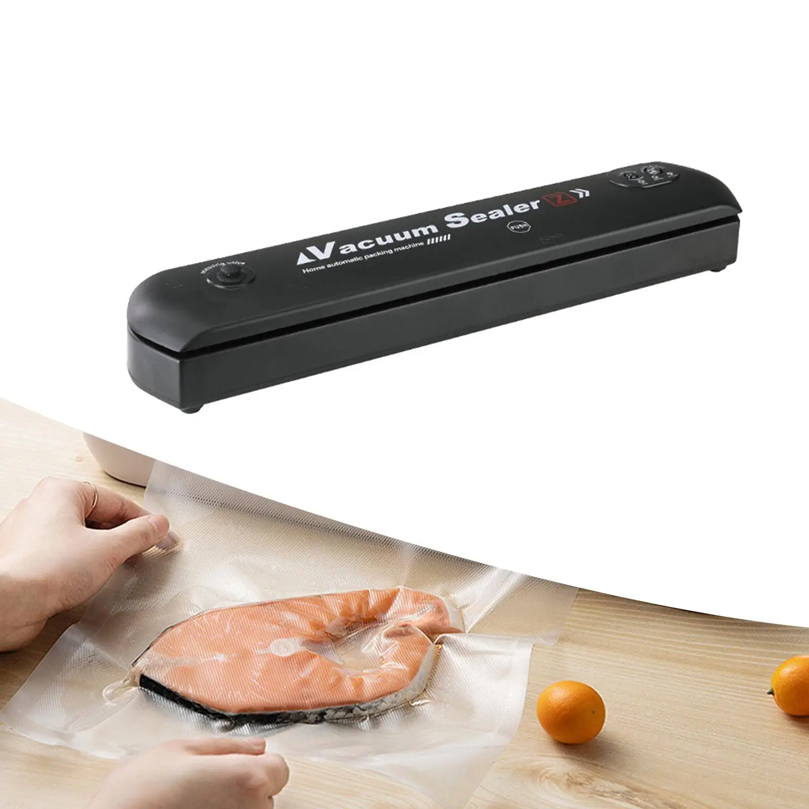 Vacuum Air Sealing Multifunctional Household Lightweight Vacuum Sealer Machine Bag Sealer for Fruits Bread Snacks Seafood Meat