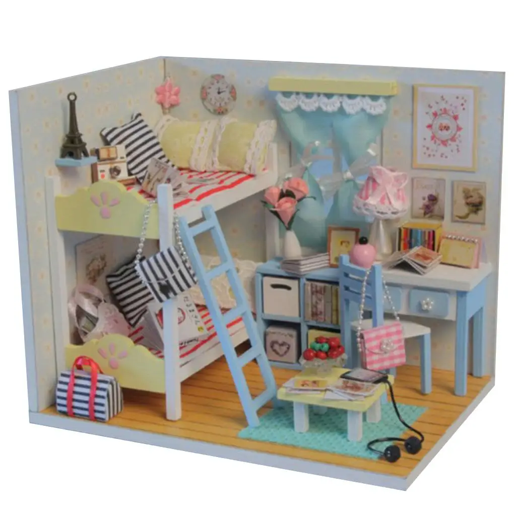 1/24 Scale Dollhouse Miniature  Kit Creative Room with Desk # 2