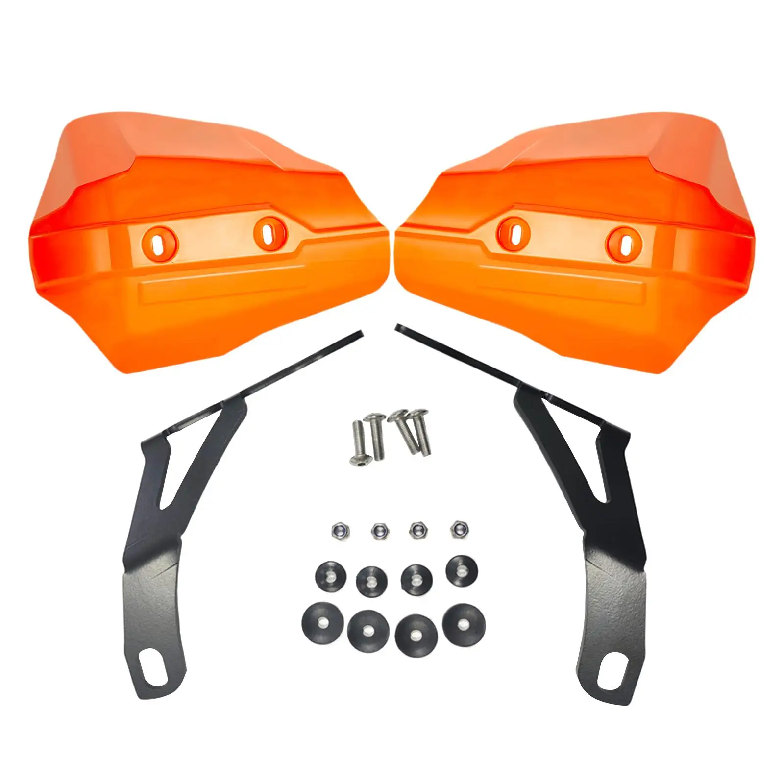 2x Large Motorcycle Handguards Wind Protector, Spare Parts Durable Easy to Install Assembly Motorcycle Handlebar Hand Guards