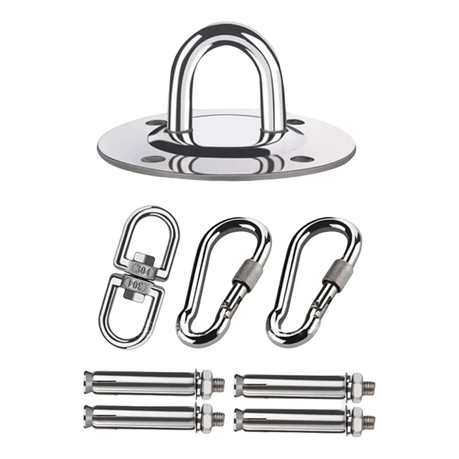 Hammock Hanging Kit Accessories Stainless Steel Bracket Hook Hanger Equipment for Yoga Ceiling Wall Gymnastics Pilates