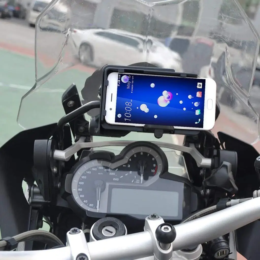 Universal cell Phone Mount stand holder for bmw R1200GS Motorcycle Handlebar