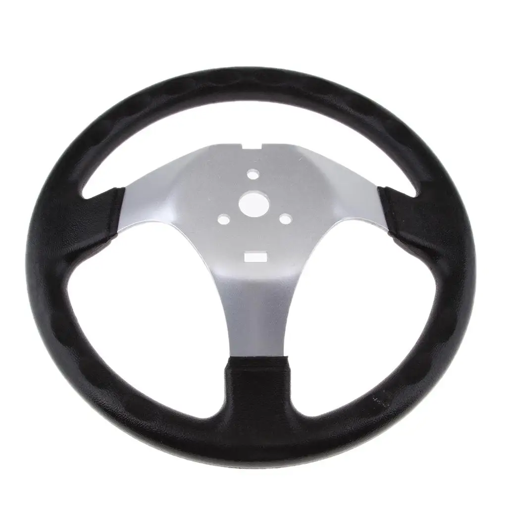 Go-Kart Steering Wheel Assembly with Cap for 150cc Engines ATV Buggies, Universal 300.8 inch