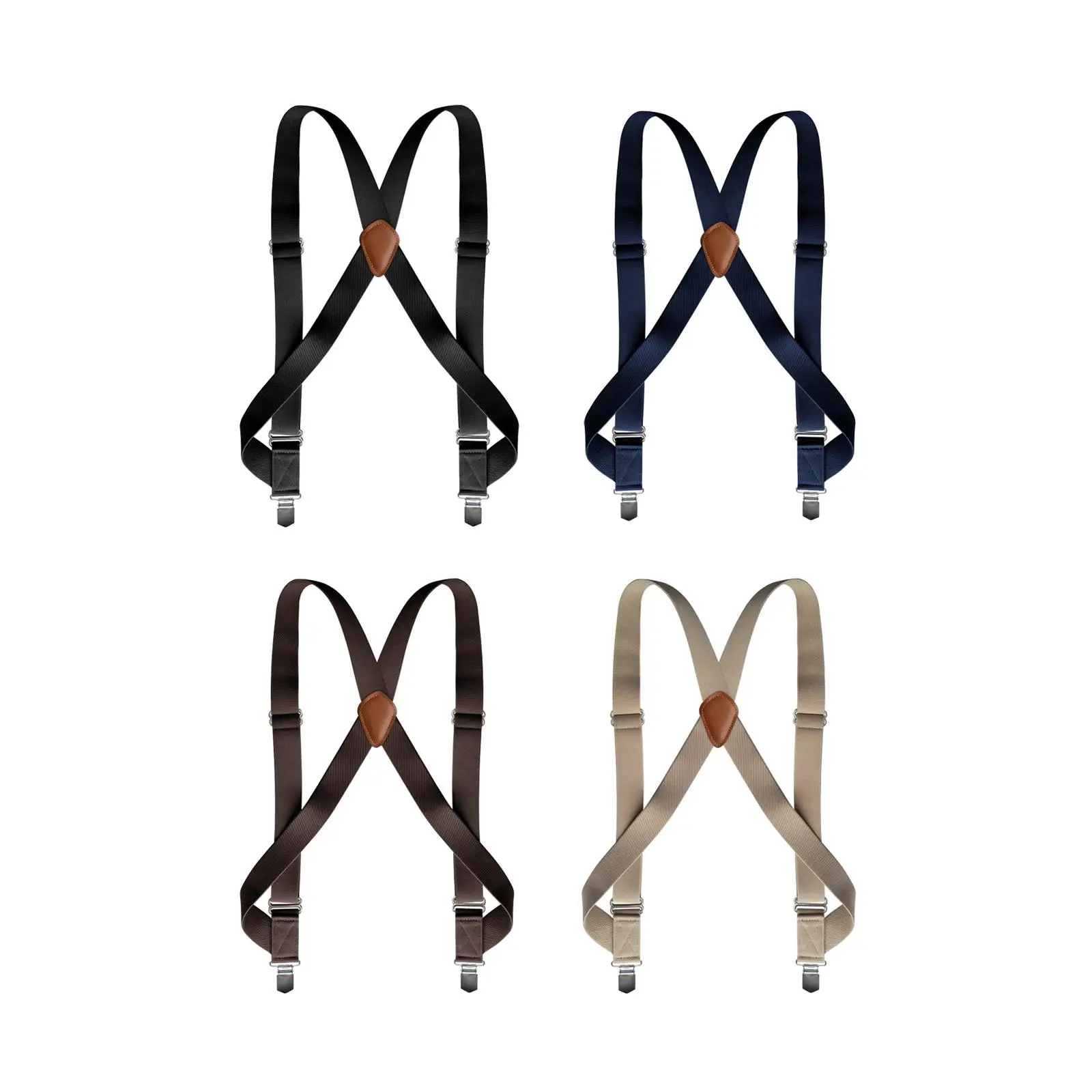 Mens Suspender with Clips Work Suspenders for Boyfriends Trousers Suit Pants