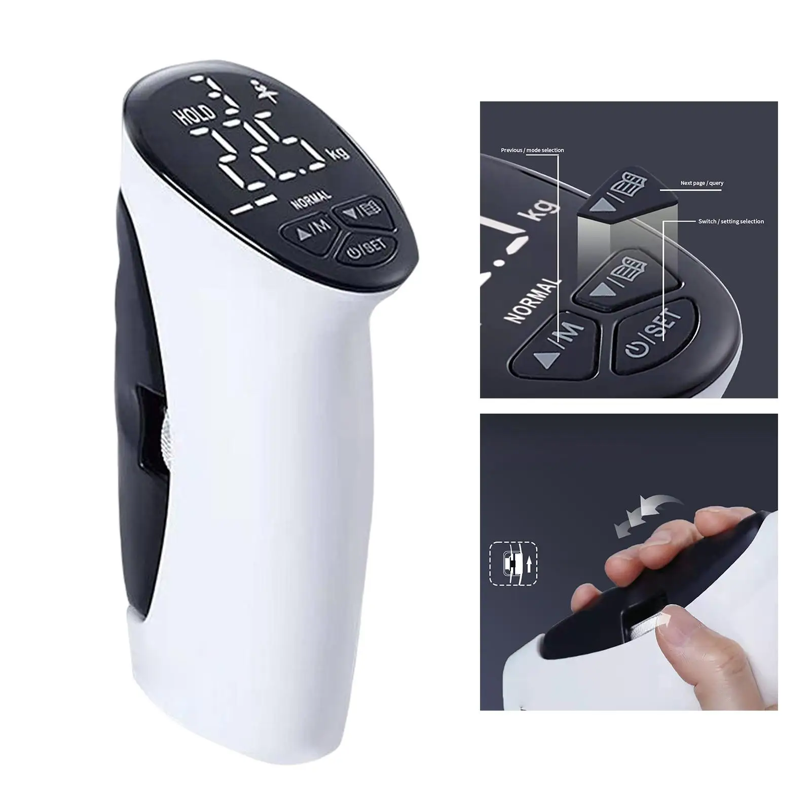 LED Hand Grip Strength Trainerhand Grip Exerciserhand Dynamometer Grip* Hand Grip Measuring Tool for Sport Gym Training Workout