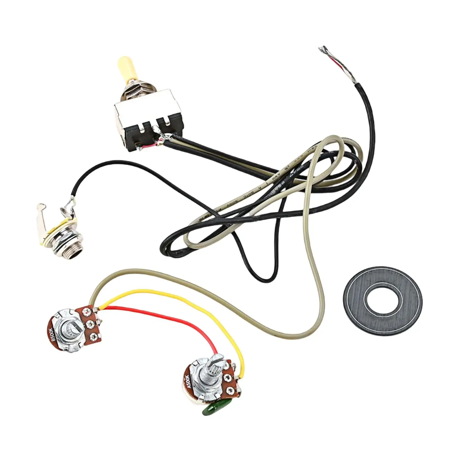 Guitar Wiring Harness Sturdy Simple to Install Audio Volume for Supplies