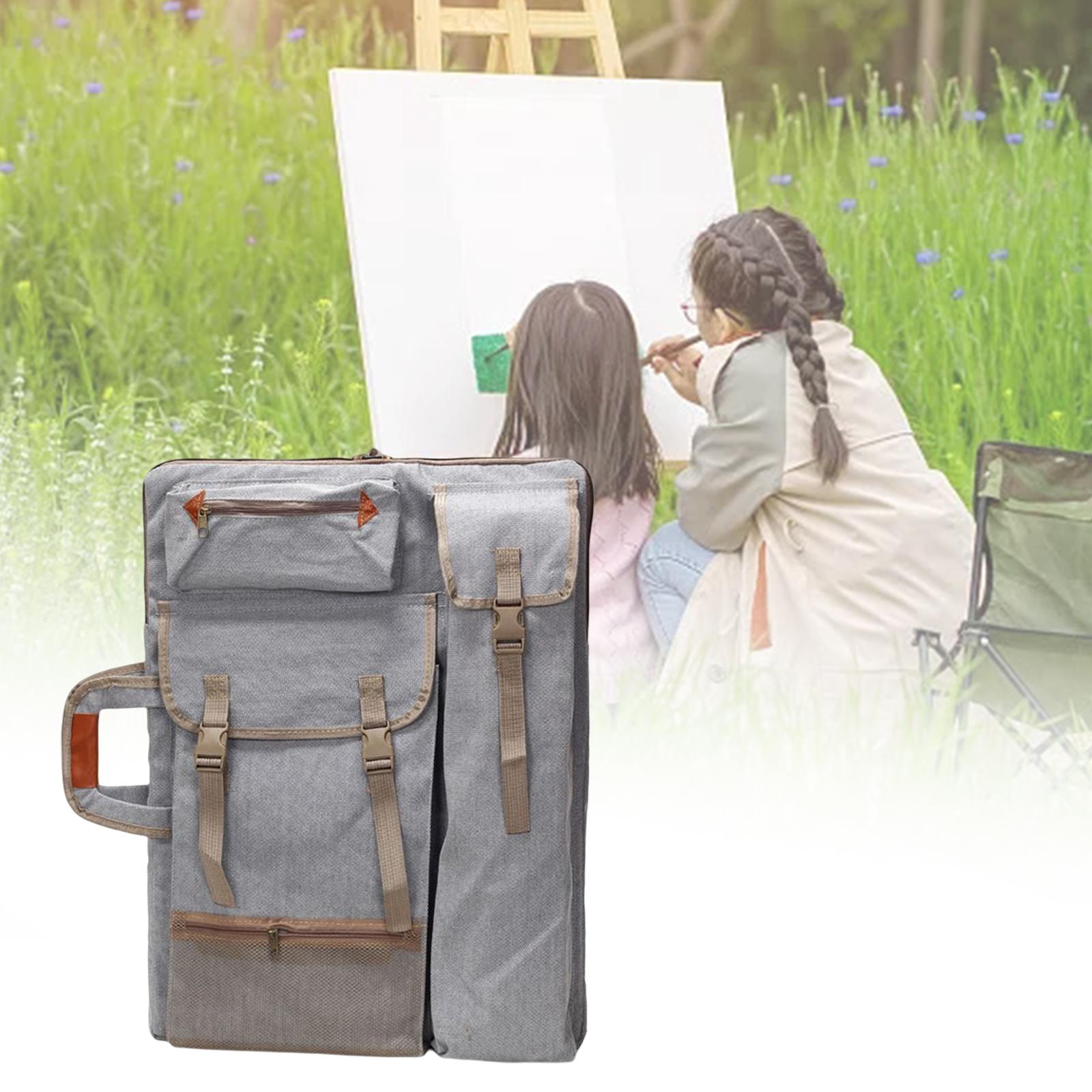 Artist Carrying Bag Organizer Art Supplies Pencils Art Portfolio Case Backpack for Project Poster Board Travel Paint Brushes