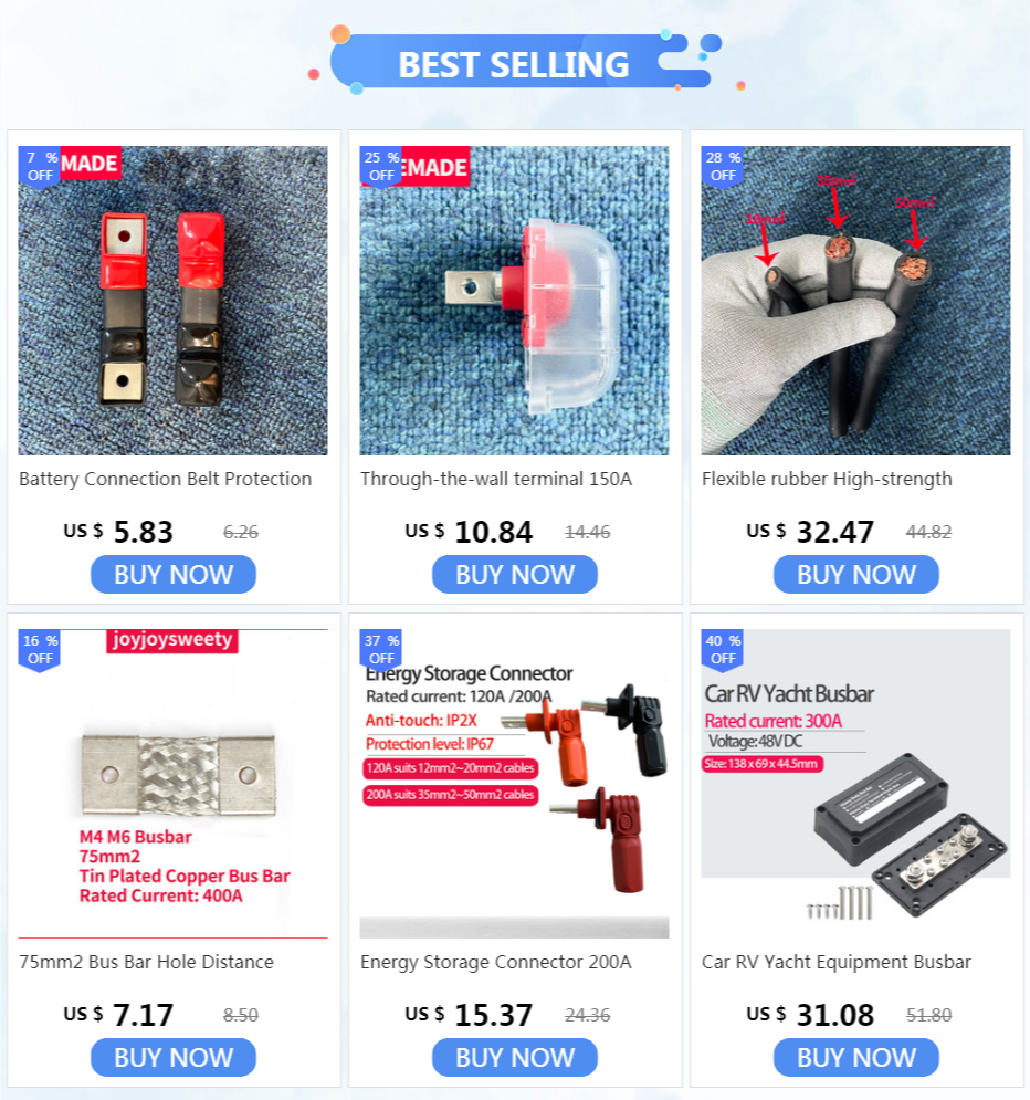 Verzinnter Kupferanschluss SC10 SC16 SC25 SC35 Geeigneter M6 M8 M10 Schraubanschluss für 6AWG 8AWG Silikonkabel Dickes Material – Detail 1