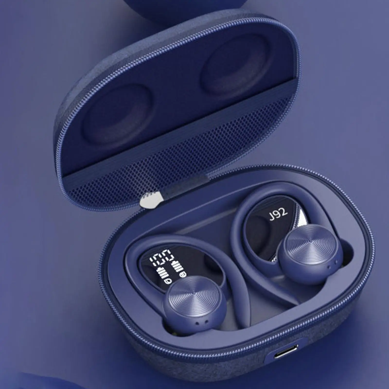Bluetooth 5.0 Wireless Earbuds with Ear Hooks with Charging Case for Gym