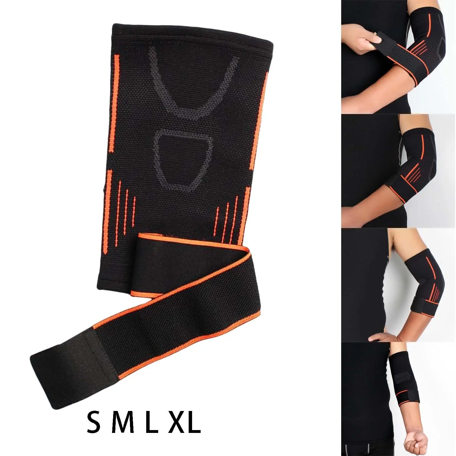 Compression Sleeve Arms Support Wrap Sports Protection Forearm Crashproof Elbow Brace Gym, Sport Tennis Football Baseball