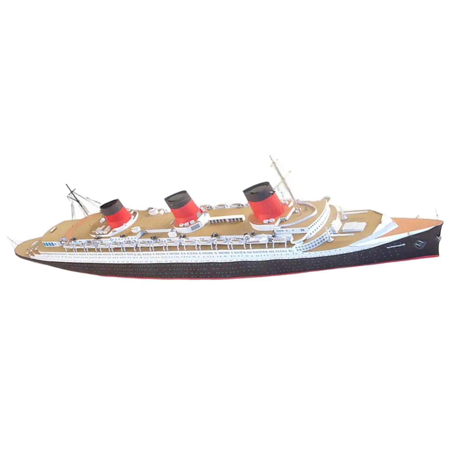 Paper Model Ship 1/400 DIY Assemble Boat for Birthday Gift Education Boys