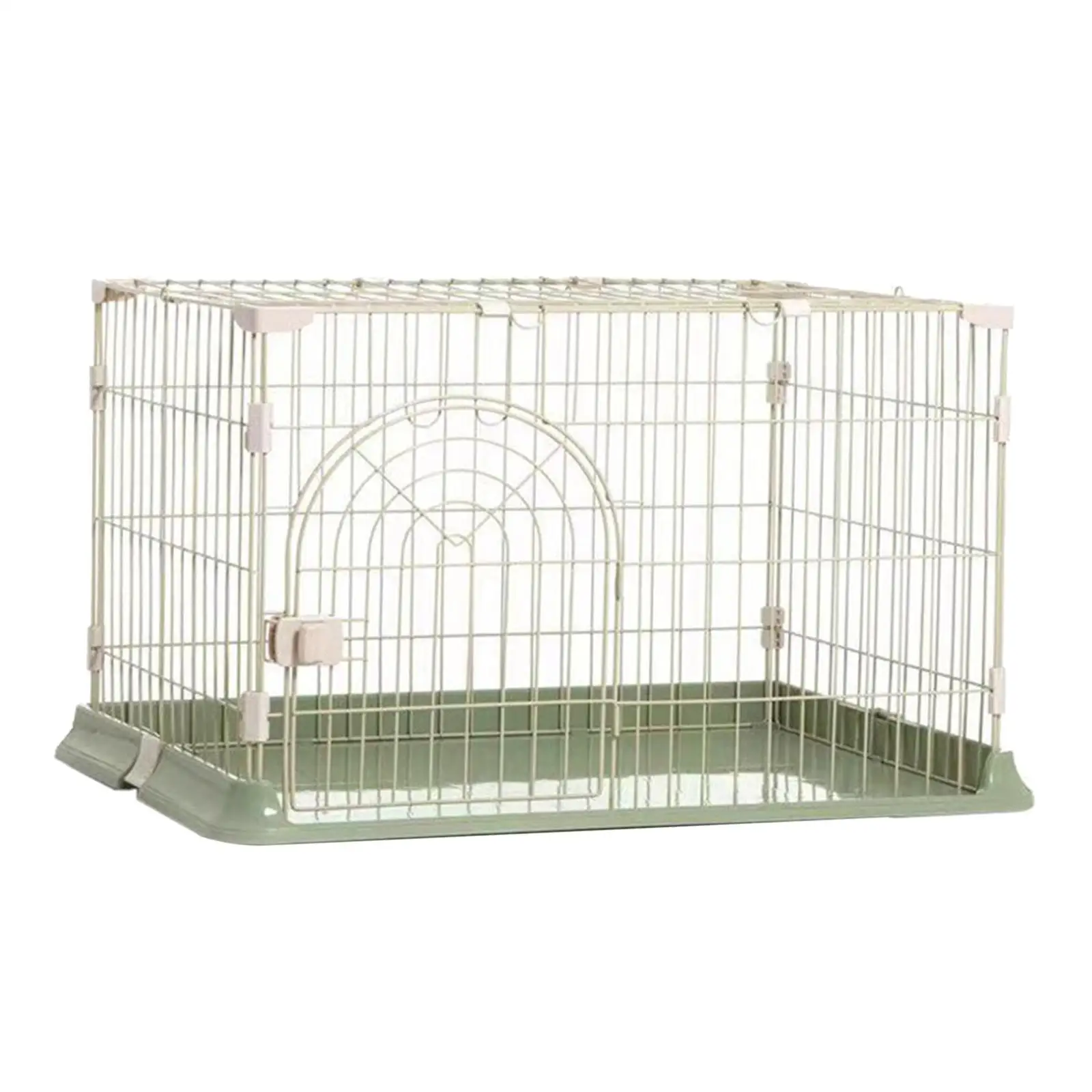 Dog Cage Dog Crate Cover Heavy Duty Reusable Portable Flat Door with Tray Box for Dogs Cat Travel Puppy Training Pet Carrier