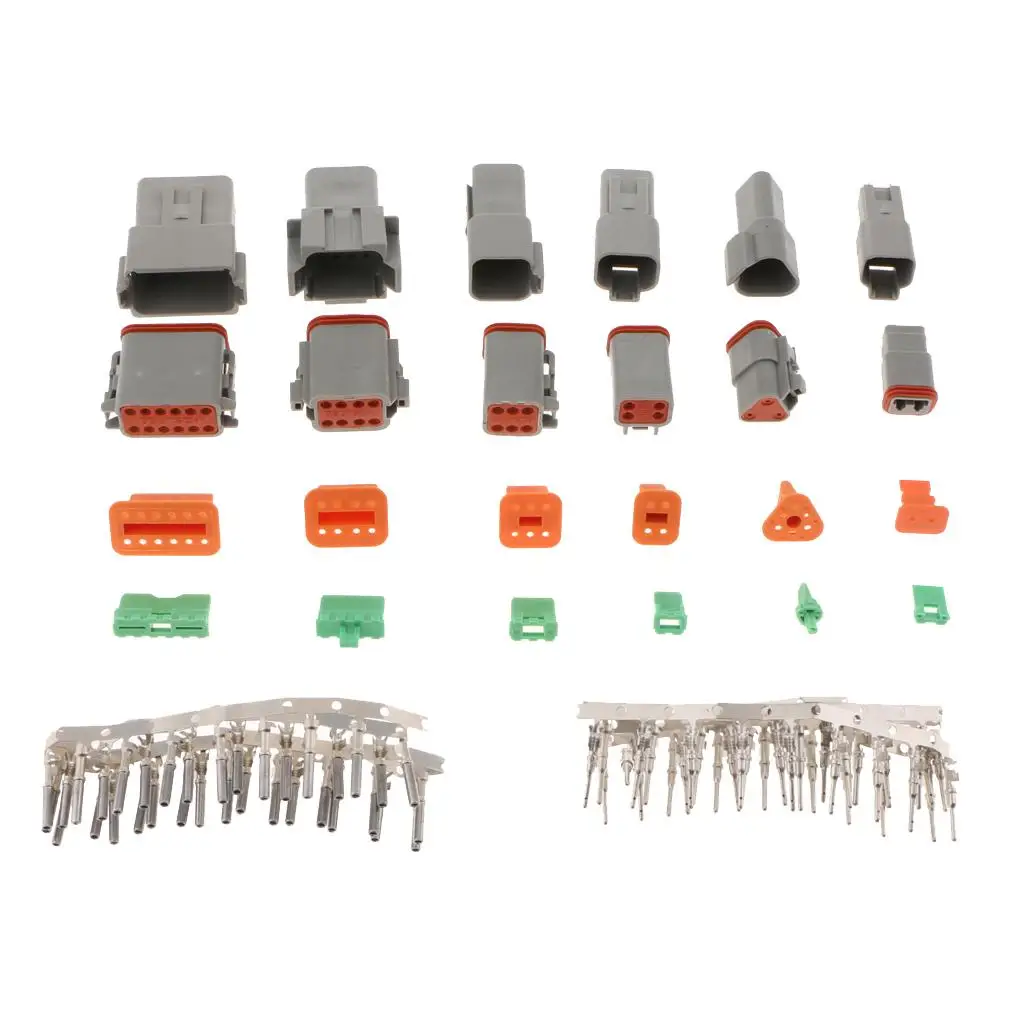 DEUTSCH Termial kit - 2 3 4 6 8 12 pin connectors 12v cable connector