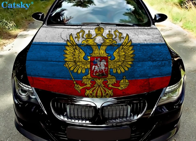 4 Russian Coat of Arms Russia flag RUS RU Car Truck Bumper Vinyl Sticker  Decal