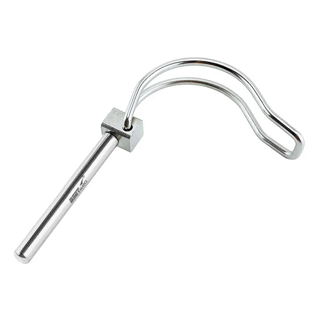 Stainless Steel Quick Lock Release Trailer Coupler Safety Pin 4.5 x 45mm