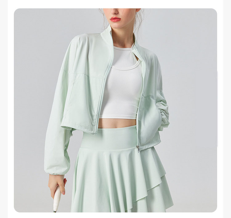 2025 UV-Schutz-Tennisjacke für Damen mit UPF 50+ – Cool – Gefühlsstoff, locker – passgenaues Design für Sport, Fitness und Joggen – Detail 12