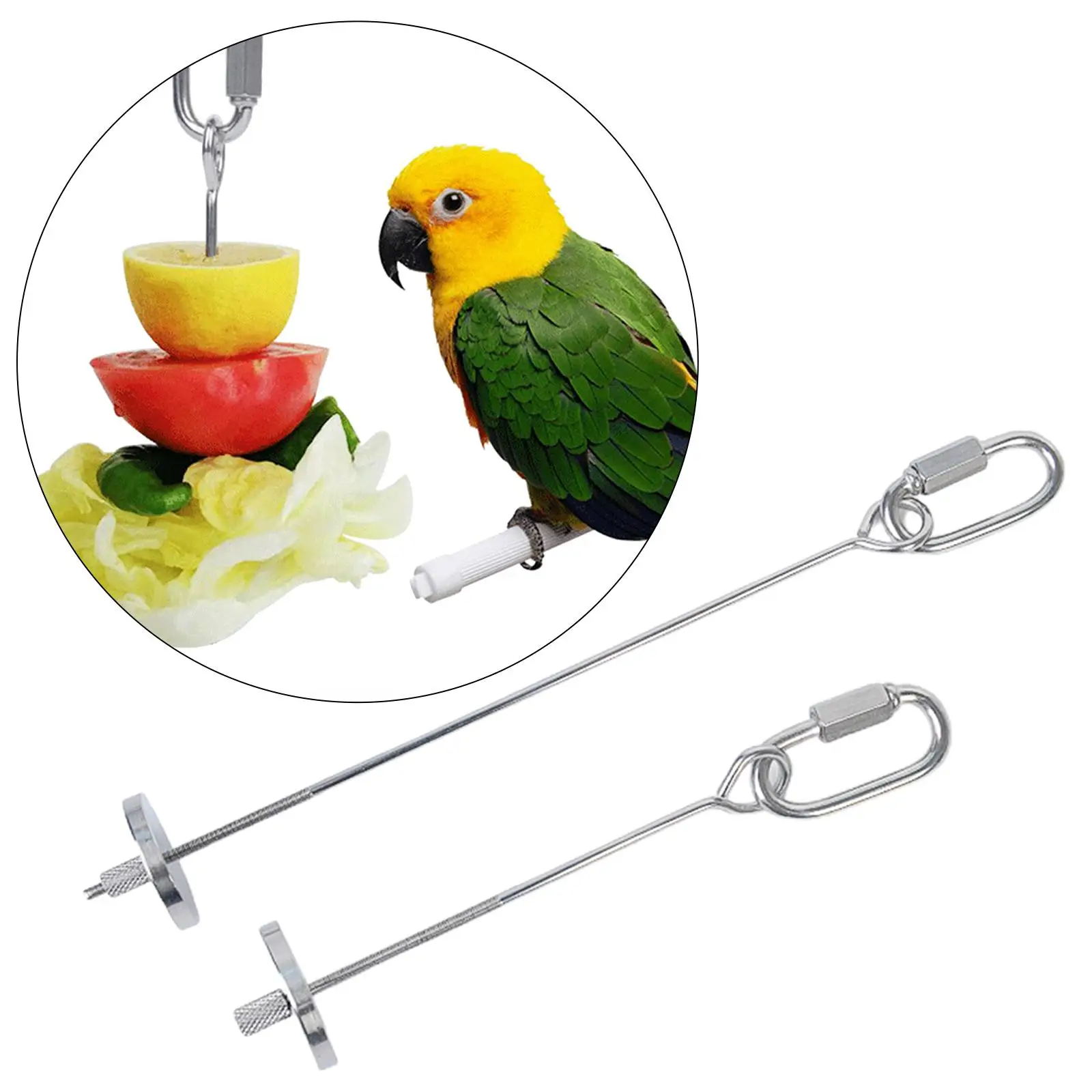 Pet Vegetable Skewer Bird Feeder Veggies Meat Skewer Durable Parrots Food Racks